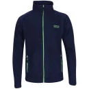 55 Soul Men's Maine Full Zip Fleece Sweatshirt - Navy/Petrol