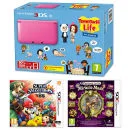 Nintendo 3DS XL Pink Console - Includes Tomodachi, Super Smash Bros. & Professor Layton: and The Miracle Mask