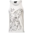 Rum Knuckles Men's Bendy Graphic Vest - White