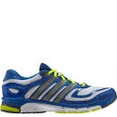 adidas Men's Response Cushion 22 Running Shoe - White/Tech Silver Met/Blue Beauty