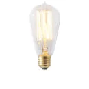 Vintage Light Bulb Pear Squirrel Cage Filament - Screw
