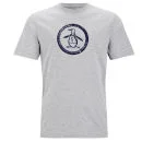Original Penguin Herren Distressed Logo T-Shirt - Grau