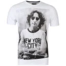 Amplified Men's John Lennon NYC T-Shirt - White