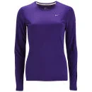 Nike Women's Miler Long Sleeve Running Top - Court Purple