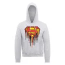 DC Comics Hoody Superman Drip Logo - Heather Grey