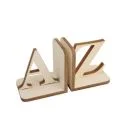 Little Childs - A-Z Bookends - White