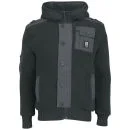 Crosshatch Men's Darksons Fur Lined Chunky Knit Cardigan - Grey
