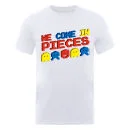 Joystick Junkies Men's T-Shirt Block Invaders - White