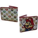 Nintendo Super Mario Bros. Mushroom Pattern With Mario Wallet