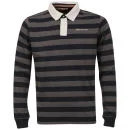 Tokyo Laundry Men's Saracen Rugby Shirt - Mid Grey Marl