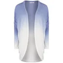 Moku Women's Dip Dye Knitted Cardigan - Blue/White
