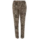 Vero Moda Women's Leopard Print Loose Pants - Black