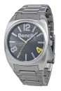 Bench Men's Black Dial Silver Alloy Bracelet Watch