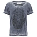Vero Moda Women's Moog Burnout T-Shirt - Black Iris
