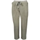 Chloe Women's Velour Casual Trousers - Green