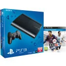 PS3: New Sony PlayStation 3 Slim Console (500 GB) - Black - Includes FIFA 14