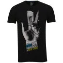 Brave Soul Men's Contro Hand Print T-Shirt - Black