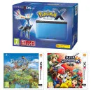 Nintendo 3DS XL Blue and Black Console - Includes Pokémon X, Super Smash Bros. & Fantasty Life