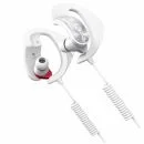 Pioneer SE-D10E Fully Enclosed In Ear Clip STEEZ Headphones - White/Silver