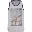 Tokyo Laundry Herren Amsterdan Top - Hellgrau Marl