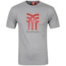 Fenchurch Men's Jersey Icon T-Shirt - Light Grey Marl/Ketchup Red/Olive Green