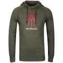Fenchurch Men's Sweatshirt Icon Hoody - Olive Green/Wine/White