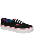 Vans Kids' Authentic Pop Eyelets Trainers - Black/Blue Jewel