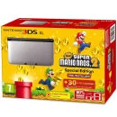 Nintendo 3DS XL Silver and Black Console - Includes New Super Mario Bros 2