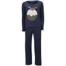 Tom Franks Women's Christmas Pyjamas - Navy Pudding