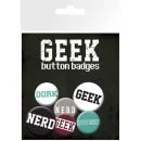Geeks and Nerds Text - Badge Pack