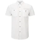 883 Police Men's Strager Short Sleeved Shirt - White