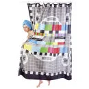 Test Card Shower Curtain