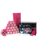 Sleep In Rollers Pink Glitter Gift Set (20 rollers, DVD plus kirby grips in iconic tote bag)