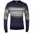 Brave Soul Men's Gothika Printed Sweatshirt - Navy