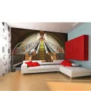 U-Bahn Rolltreppen, Wandbild, Tapete
