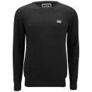 Le Breve Männer Cropper Knit - Schwarz