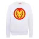 Marvel Avengers Assemble Iron Man Simple Symbol Men's Sweatshirt - White