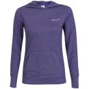 Gola T-Shirt met Lange Mouwen en Capuchon voor Dames - Paars/Grijs