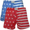 Oiler & Boiler Men's Daytona 2 Pack Boxer - Stars & Stripes