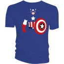 Captain America Vector T-Shirt - Blue