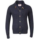 Tokyo Laundry Men's Road Knitted Cardigan - Dark Denim Marl