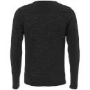 Dissident Men's Helter Mock Layered Long Sleeve Top - Black