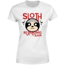 Sloth Running Team Women's T-Shirt - White
