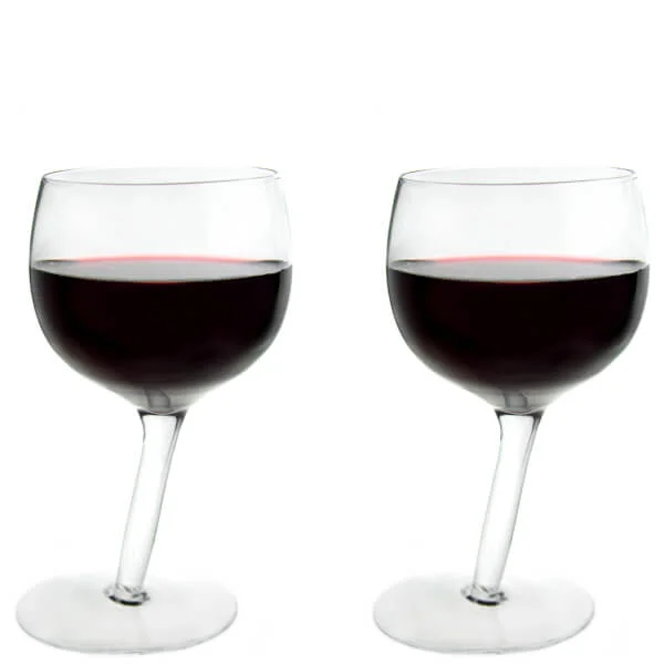 Tipsy Wine Glasses - 2 Pack