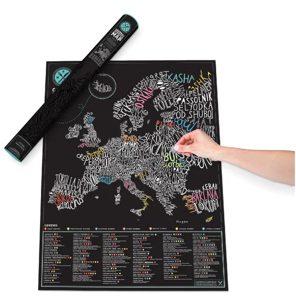 Gourmet Scratch Map