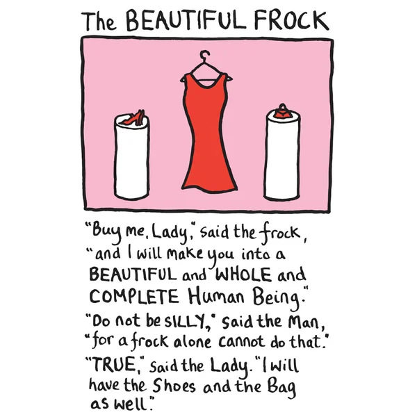 Edward Monkton Fine Art Print - Beautiful Frock