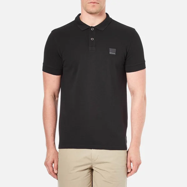 BOSS Orange Men's Pascha Slim Block Branded Polo Shirt - Black