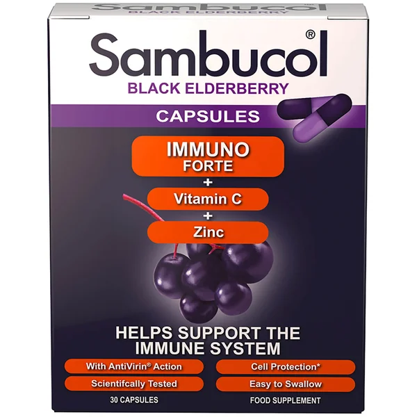 Sambucol Immuno Forte-kapsler (30 kapsler)