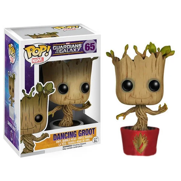 Marvel Guardians of the Galaxy Ravagers Logo Dancing Groot Pop! Vinyl Figure - EE Exclusive