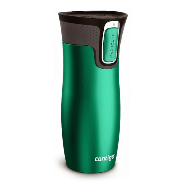 Contigo West Loop Autoseal Travel Mug with Lock (470ml) - Emerald Green